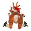 Design Toscano Slip-Slider Santa's Red-Nosed Christmas Reindeer Statue NE170078